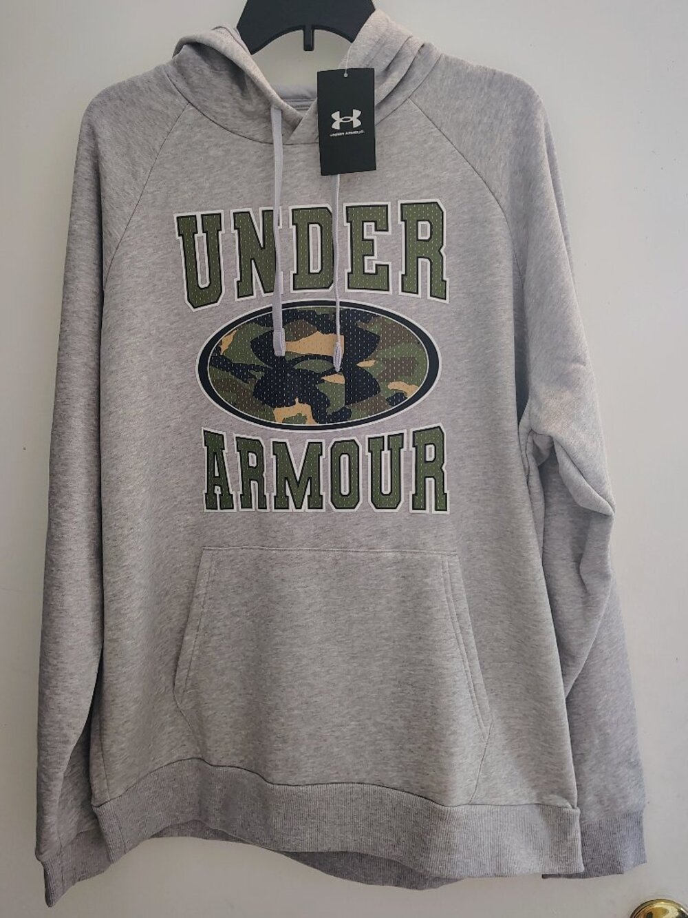 Under Armour Rival fleece Camo Graphic Pullover Hoodie size XL